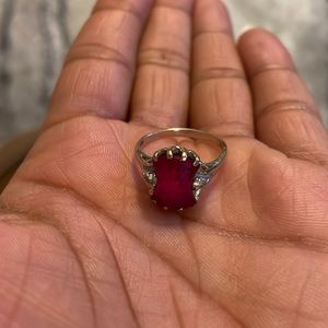 Ruby Ring w/ Diamonds